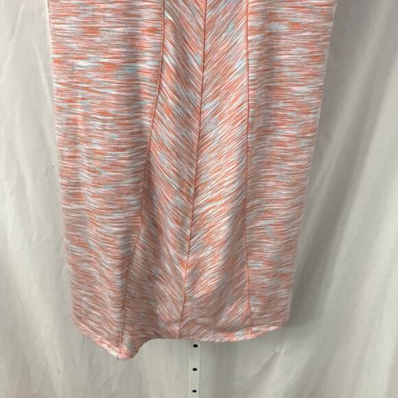 Title Nine Dress Small Orange Blue Space Dye Print A Line - Picture 9 of 10